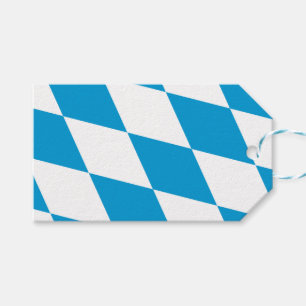 Étiquettes-cadeau Tag cadeau avec Drapeau de Bavière, Allemagne