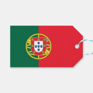 Étiquettes-cadeau Tag cadeau avec Drapeau du Portugal