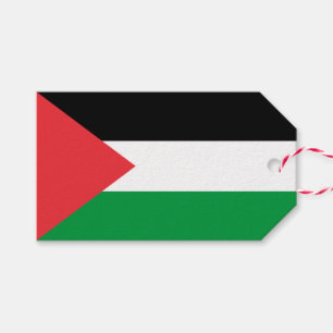 Étiquettes-cadeau Tag cadeau avec le drapeau de la Palestine