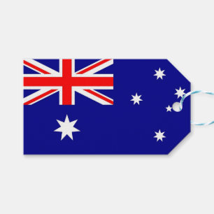 Étiquettes-cadeau Tag cadeau avec le drapeau de l'Australie