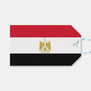 Étiquettes-cadeau Tag cadeau avec le drapeau de l'Egypte