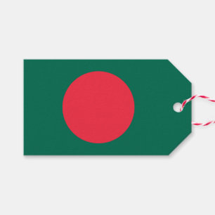 Étiquettes-cadeau Tag cadeau avec le drapeau du Bangladesh