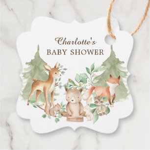 Étiquettes Cadeau Tag Cadeau Baby shower Favoriser les animaux de bo
