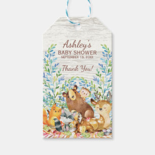 Étiquettes-cadeau Tag Cadeau Baby shower Favoriser les animaux de bo