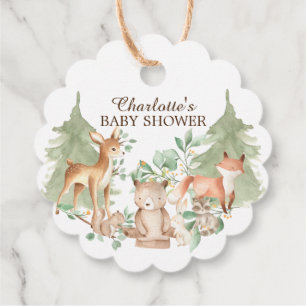 Étiquettes Cadeau Tag Cadeau Baby shower Favoriser les animaux de bo