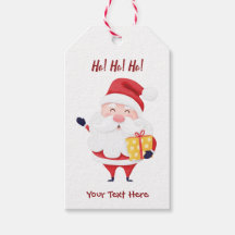 Tag cadeau cadeau de vacances Père Noël personnali