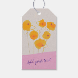 Étiquettes-cadeau Tag cadeau Dahlias design Bunch