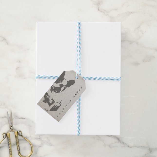 Étiquettes-cadeau Tag cadeau d'anniversaire vintage (Avec de laficelle)