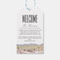 Tag cadeau de bienvenue personnalisé Tucson