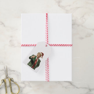 Étiquettes-cadeau Tag cadeau de Noël amusant Donald Trump