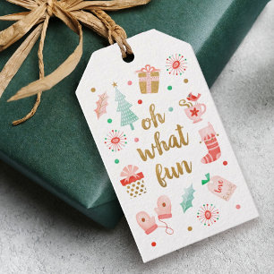 Étiquettes-cadeau Tag cadeau de Noël Joyeux moderne