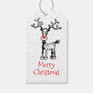 Étiquettes-cadeau Tag cadeau de Rudolph Reindeer