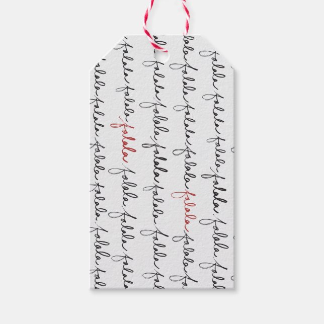 Étiquettes-cadeau Tag cadeau Falala (Devant)