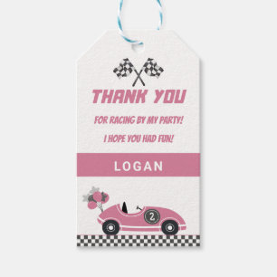 Étiquettes-cadeau Tag cadeau Merci de fête d'anniversaire de voiture