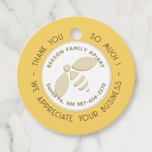 Étiquettes Cadeau Tag cadeau promotionnel Merci d'abeilles