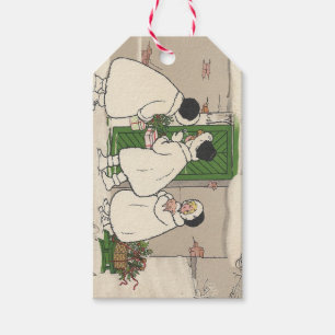 Étiquettes-cadeau Tag cadeau vintage Française Filles