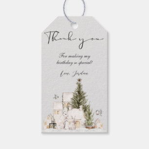 Étiquettes-cadeau Tag de Baby shower de Merci Winter Wonderland