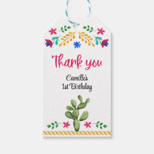 Étiquettes-cadeau Tag de cadeau du Merci de fête de Fiesta Favoriser
