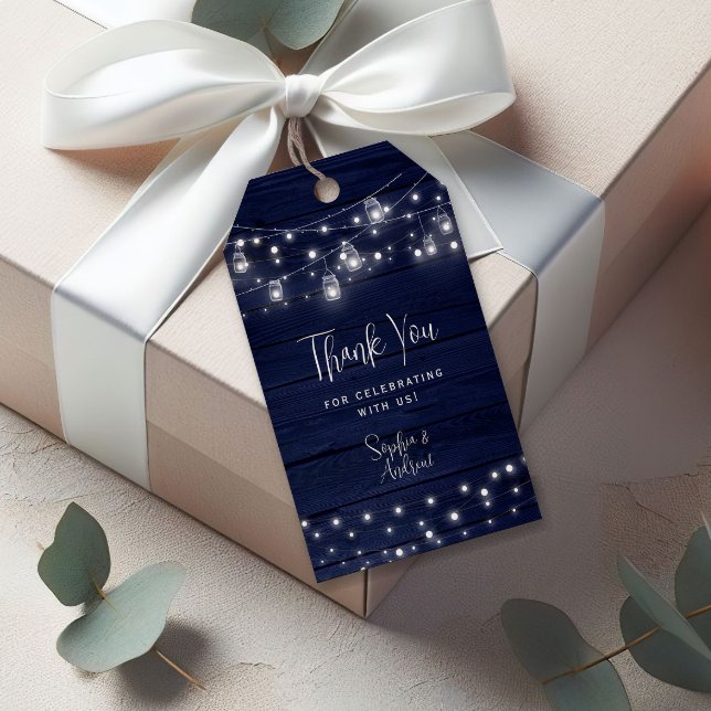 Étiquettes-cadeau Tag de cadeau Mariage en bois de marine (Créateur téléchargé)