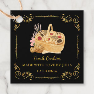 Étiquettes Cadeau Tag de Carré Hang vintage fait maison