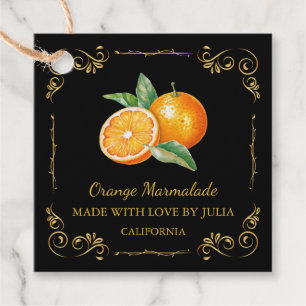 Étiquettes Cadeau Tag de Carré Hang vintage maison Orange Marmalade