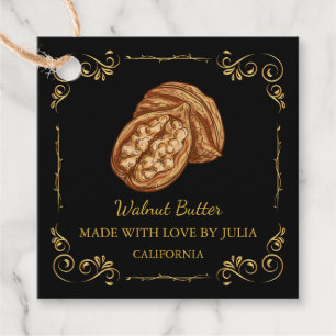 Étiquettes Cadeau Tag de hang du Carré de beurre noisette maison vin