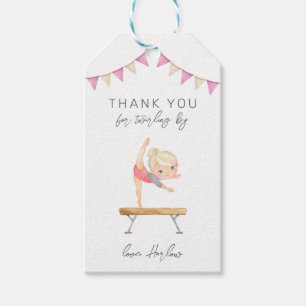 Étiquettes-cadeau Tag de la fête de gymnastique Favoriser