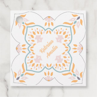 Étiquettes Cadeau Tag de la Mosaïque de bord de mer Favoriser