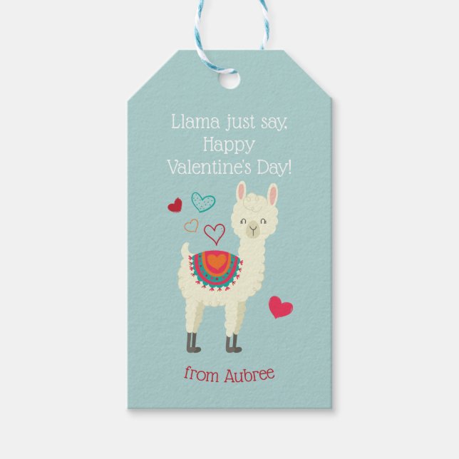 Étiquettes-cadeau Tag de la Saint Valentin (Devant)