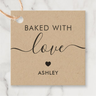 Étiquettes Cadeau Tag De L'Amour, Tag De Cadeau Maison, Kraft