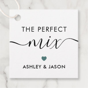 Étiquettes Cadeau Tag de mélange parfait ou de mélange de piste, gri