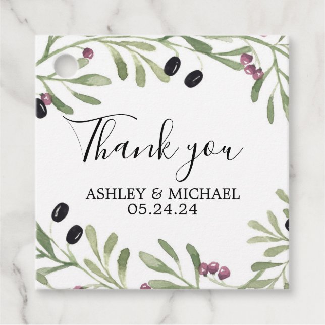 Étiquettes Cadeau Tag de préférence du Parti toscan italien (Devant)