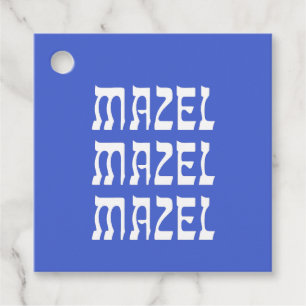 Étiquettes Cadeau Tag de préférence Mazel Mazel Mazel Mazel Hanoukka