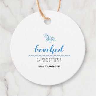 Étiquettes Cadeau Tag du logo de la tortue