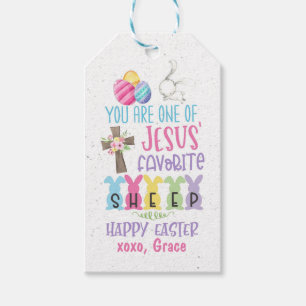 Étiquettes-cadeau Tag Favor de Pâques, balise Pâques religieuse chré