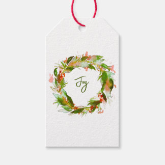 Étiquettes-cadeau Tag Joy Wreath