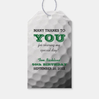 Étiquettes-cadeau Tag Merci de golf