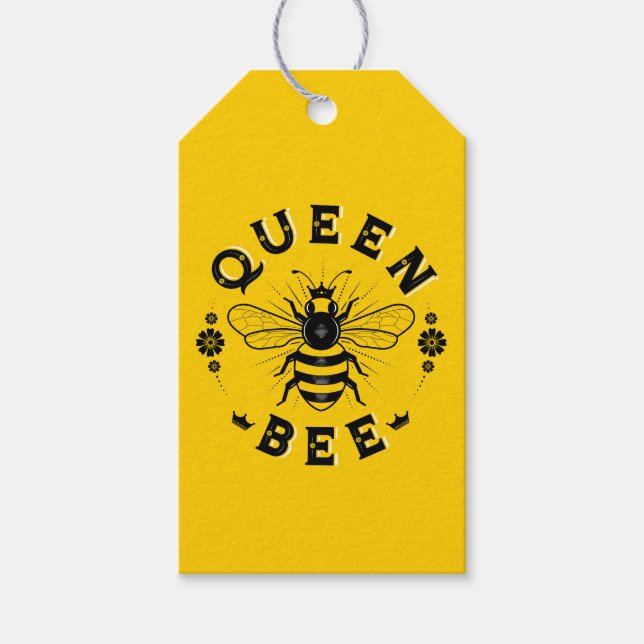Étiquettes-cadeau Tag Queen Bee / Cadeau (Devant)