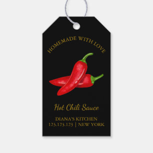Étiquettes-cadeau Tag simple maison de sauce de chili chaud Hang   N