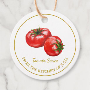 Étiquettes Cadeau Tag simple maison de sauce tomate Hang