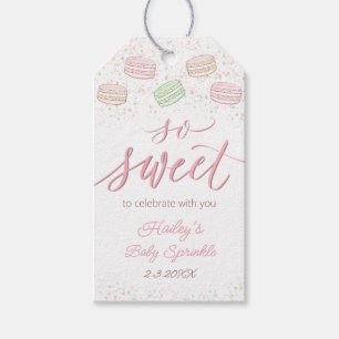 Étiquettes-cadeau Tag So Sweet French Macaron Favoriser