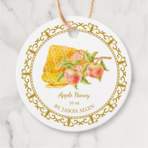 Étiquettes Cadeau Tag vintage Honeypeb Apple infusée de miel Hang