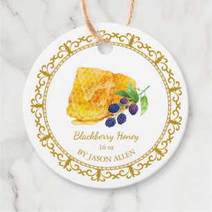 Étiquettes Cadeau Tag vintage Honeypeb Blackberry Honey Hang