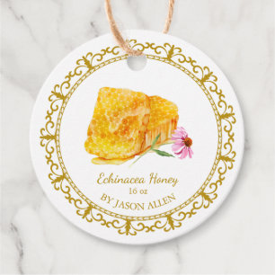 Étiquettes Cadeau Tag vintage Honeypeb Echinacea Infused Honey Hang