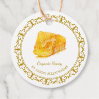 Tag vintage Honeypeb Organic Honey Hang