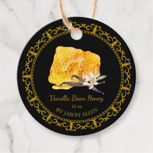 Étiquettes Cadeau Tag vintage Honeypeb Vanilla Infusée Honey Hang