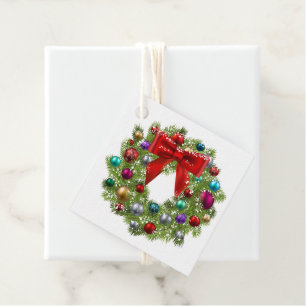 Étiquettes Cadeau Tag-Wreath