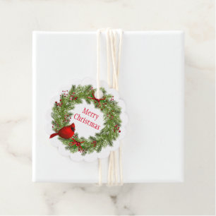 Étiquettes Cadeau Tag-Wreath