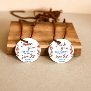 Étiquettes Cadeau Tags Baby shower de baseball Merci