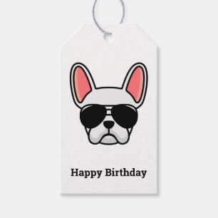 Étiquettes-cadeau Tags Cadeau Blancs Français Bulldog